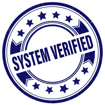 SystemVerified stamp graphic resource