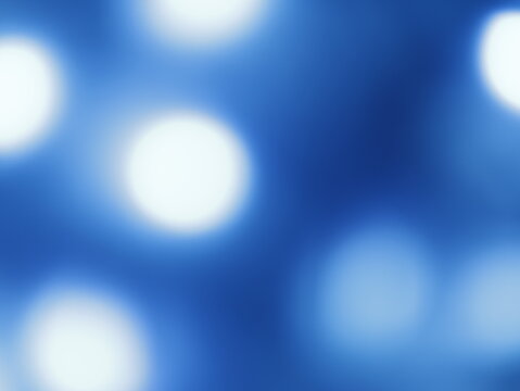 Una toma de cerca de un fondo abstracto de luces de navidad de color azul en la oscuridad. Desenfoque bokeh