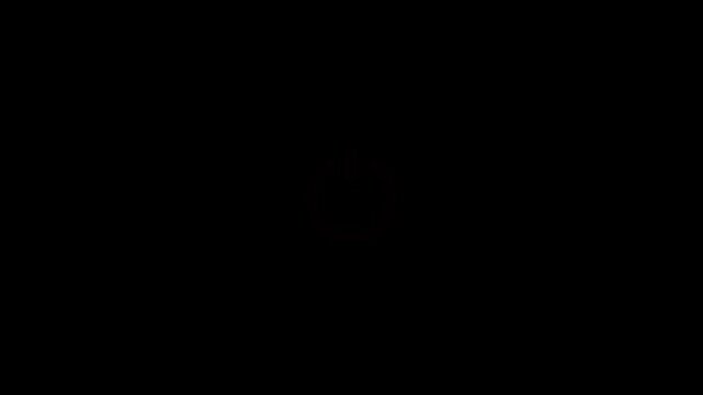 Abstract neon power icon animation sign power button icon animated on black background, Loading and power icon animation, neon animation in power icon 4k video