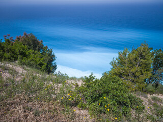 Fototapeta premium Lefkada Coastline near Egremni Beach, Greece