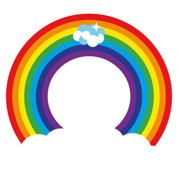 Rainbow Arch with Cloud Symbol.