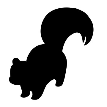 Black Squirrel Animal Wildlife Icon Transparent Background
