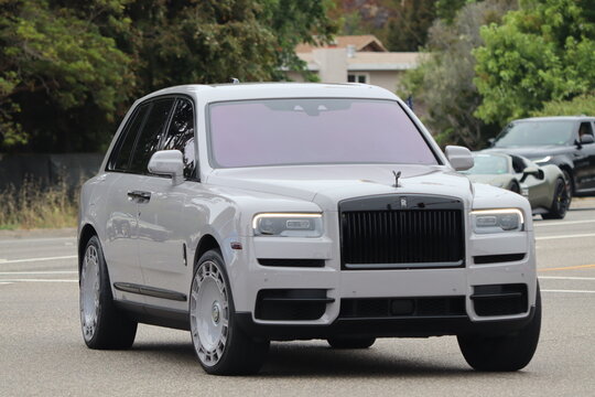 Monterey, California, USA - August 15, 2026: Rolls-Royce Cullinan luxury SUV during Monterey Car Week