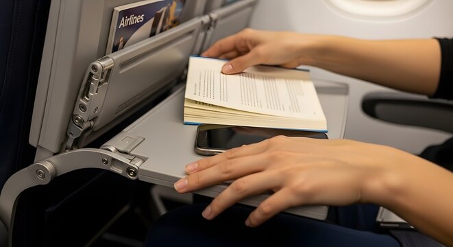 Passenger Opening Foldable Airplane Tray Table for In-Flight Work, Dining, and Comfortable Travel Activities