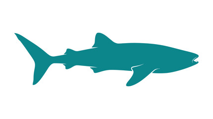 Fototapeta premium Whale Shark Silhouette for Marine Life and Ocean Concepts