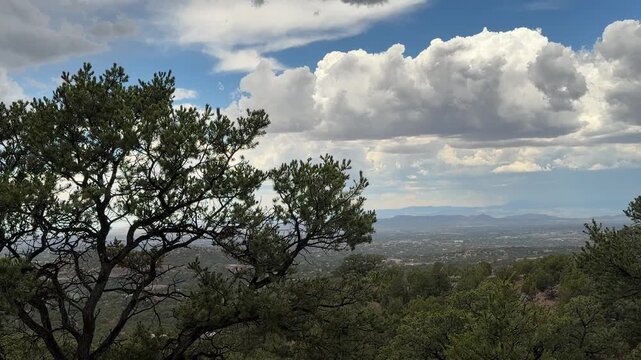 Rain on Coyote Mountain Santa Fe NM 2026