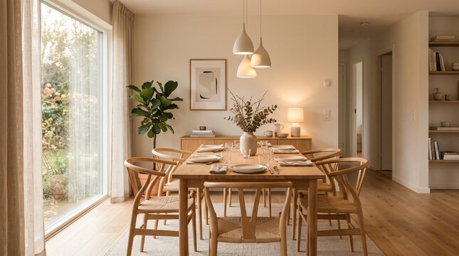 Modern Scandinavian Dining Room Interior Design