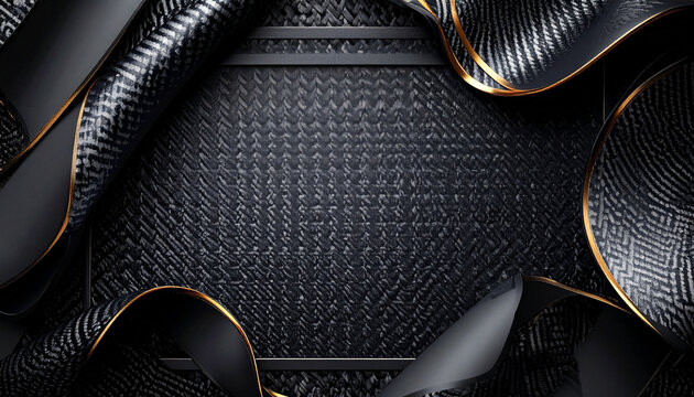 Black carbon fiber material background for design use