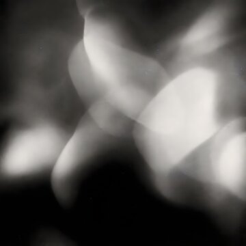 Abstract monochrome blurry bokeh lighting effect background composition with abstract background gradient contrast mysterious