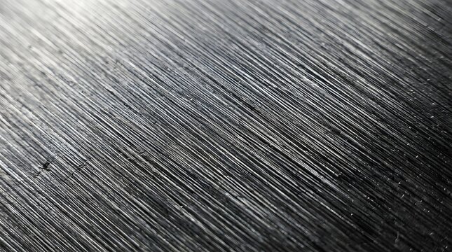 Brushed steel metal texture background with diagonal directional lines background diagonal industrial material reflective structure