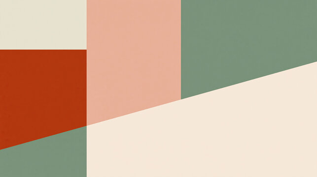 Minimalist Geometric Abstract Background with Color Block Design