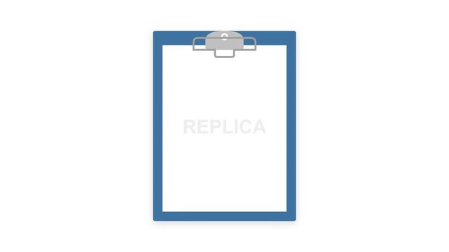 Medical clipboard icon illustrating patient record process for healthcare documentation and care