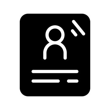 Resume Icon Vector Symbol Design Illustration