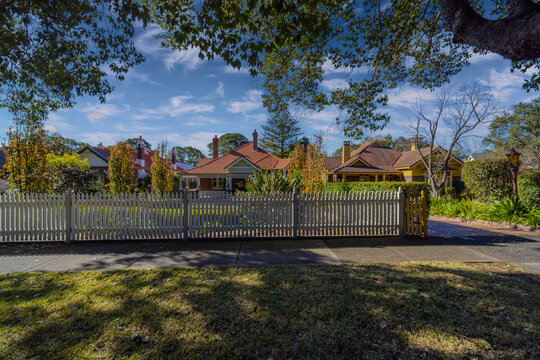 Suburban residential Brick house in Sydney  NSW Australia 
