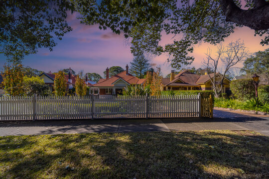 Suburban residential Brick house in Sydney  NSW Australia 