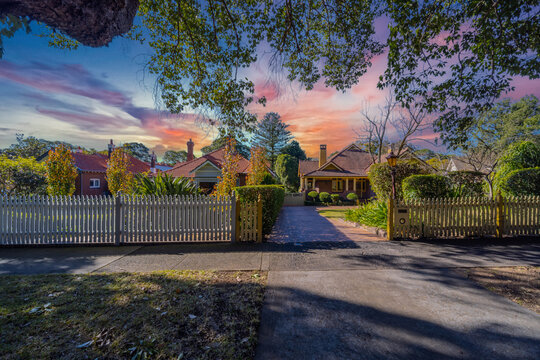 Suburban residential Brick house in Sydney  NSW Australia 