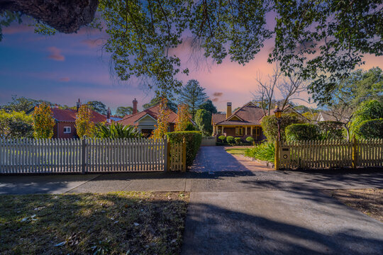 Suburban residential Brick house in Sydney  NSW Australia 