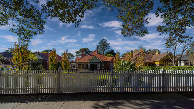 Suburban residential Brick house in Sydney  NSW Australia 