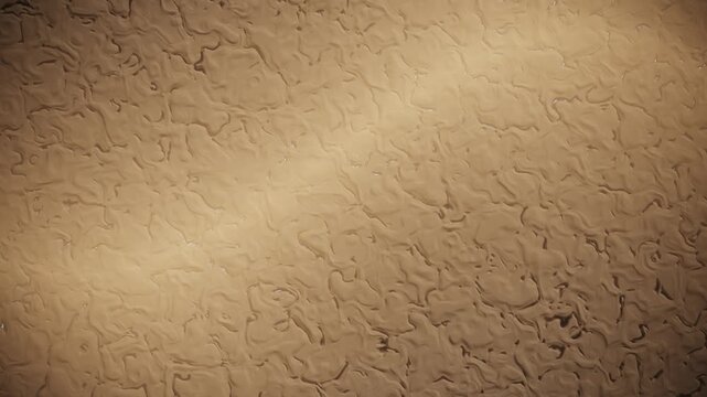 Abstract tan liquid surface background with rippling wet texture 4K motion loop