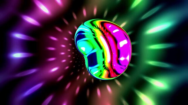 Vivid Lapis Lazuli Gold Hyperdrive Starburst Abstract Background with Holographic Bloom Effect 4K