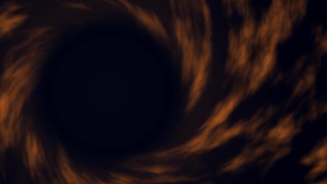 Abstract vortex orange smoke swirling background animation 4K