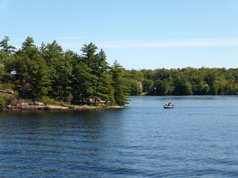 Summer landscape of lake Muskoka