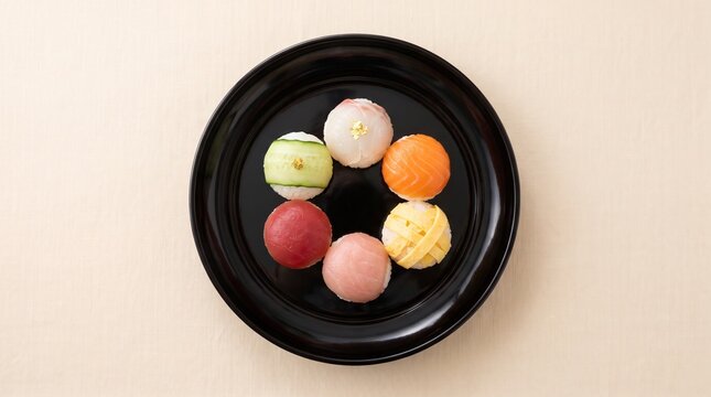 Assorted temari sushi