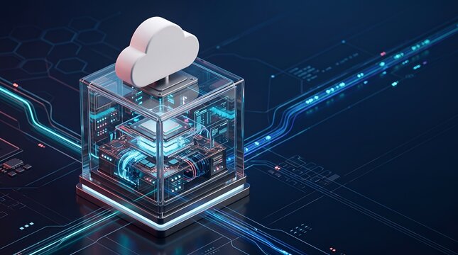 Modular Cloud Computing Cube Processor with Circuit Lines for Hybrid Data Storage and Edge Analytics