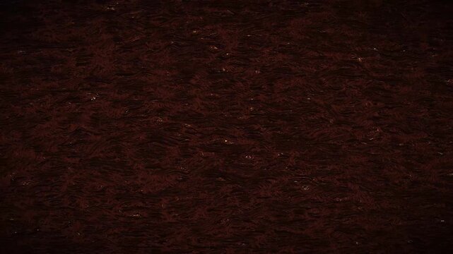 Dark brown liquid texture surface ripple background loop 4K