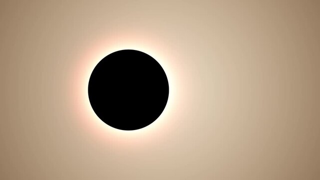 Solar eclipse totality background animation glowing sun Corona high quality 4K