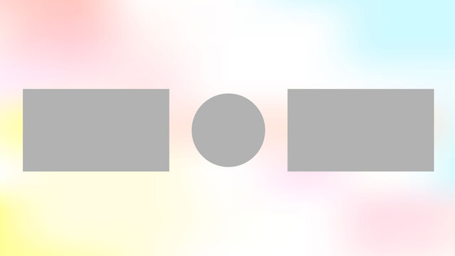 ぼかしたやさしい色のエンドカード