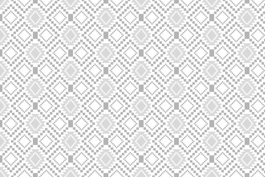 Seamless geometric rhombus pattern with repeating diamond shapes in soft grey and white tones