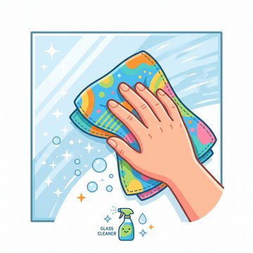 cleaning glass window