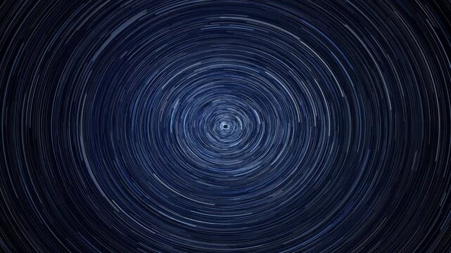 Star trails timelapse rotating around the polar north star background video