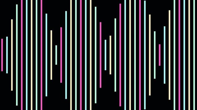 Geometric pattern pulsing with subtle color shifts against a black background for digital design