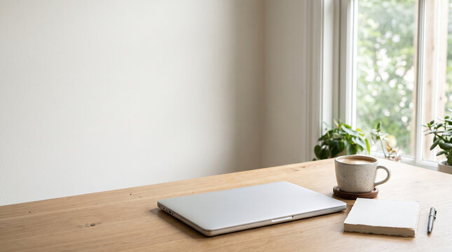 Minimal Home Office Desk for Remote Work Concept