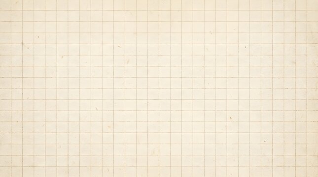 Aged vintage ledger paper background with intersecting grid lines and stains, background