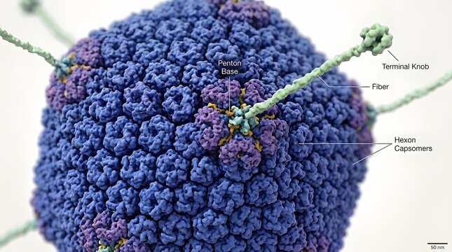 Capsid Tessellation Precision Study with Intricate Hexagonal Viral Surface Pattern