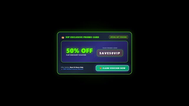 Promo Scratch Card Voucher Interaction Motion Graphic Animation Overlay for Social Media and Production