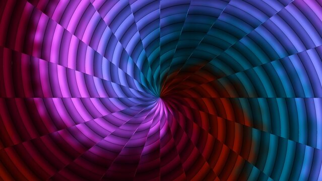 Abstract procedural mesh gradient background featuring a dynamic spiral vortex design. Generated using JavaScript, this modern geometric radial pattern offers a smooth, Did with Java Script.
