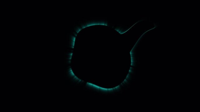Abstract glowing circular shapes morphing slowly with subtle light effects against dark background cinematic motion