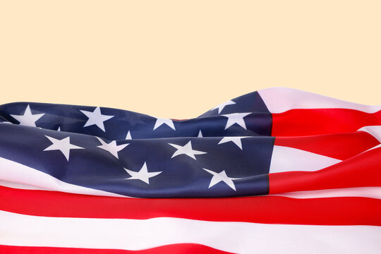 Labor Day celebration highlighted by a waving American flag