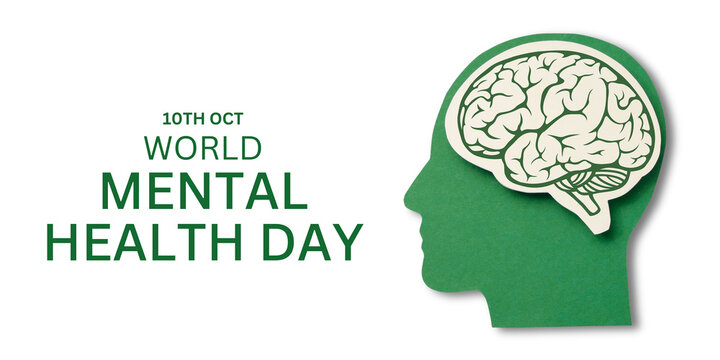 Brain silhouette highlights World Mental Health Day awareness