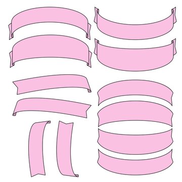 ピンクリボンのあしらい