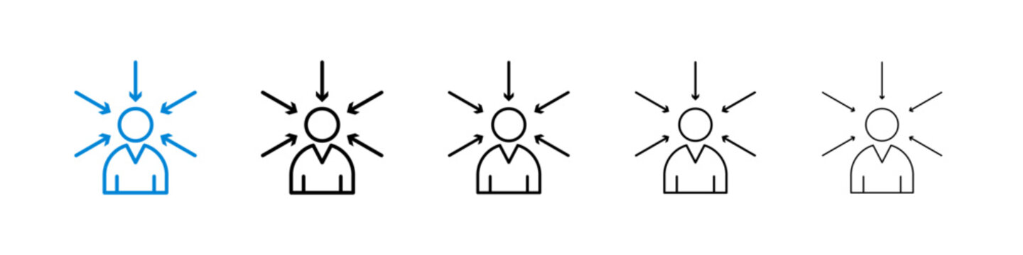 Customer centricity icon vector illustrations series