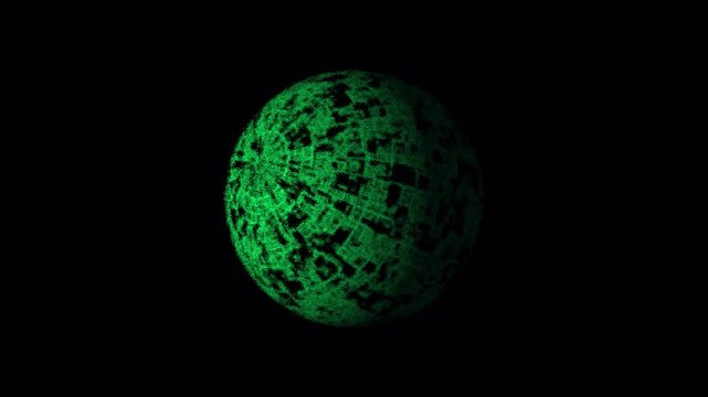 Six speckled green eggs glowing softly in darkness with subtle rotation for nature concepts