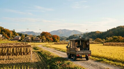 Naklejka premium ある秋の風景