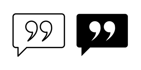 Obraz premium Comment quote icon flat illustrations collection. EPS10