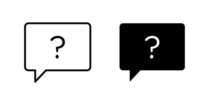 Comment question icon flat illustrations collection. EPS10