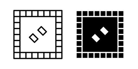 Fototapeta premium Game board icon flat illustrations collection. EPS10
